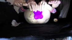 Fucking My Huge Purple Dildo Twink Slut Style