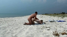 Real public beach fun