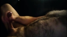 Massive mature uncut cumshot