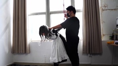 Fetish BDSM bitch spanked well