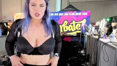 Big boobs milf masturbates with her dildo