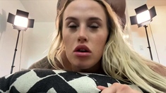 Blonde amateur girl flashes ass and fuck
