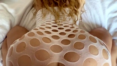Glam blonde ass cumshot after hardcore anal
