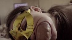 Mature brunette amateur giving a great POV blowjob