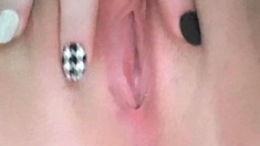 hot amateur blonde close up masturbation HD