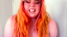 Big boobs milf masturbates with her dildo