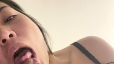 Hot amateur asian girl get a big cock