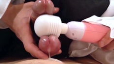 2 Asian Crossdressers Play with Sex Toys and Cum Hard