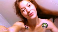 Small titted babe gives awesome blowjob