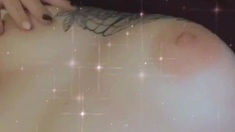Stacked brunette goes solo toys and masturbation