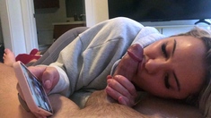 Amateur Blonde Blowjob CIM