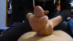 Handjob For A Big Cock On Webcam