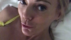 Amateur blond girl with big boobs getting fucked