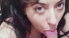 Hot amateur teen blowjob and facial HD video