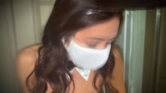 Hot amateur Asian GF toys sucks and fucks
