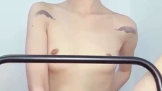 Pussy close up by slutty teen on cam