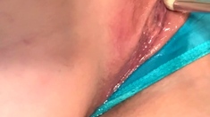 Girls Out West Amateur double toy masturbation