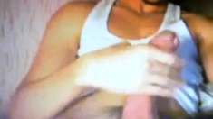 Hung Arab Amateur Jerks His Thick Cock