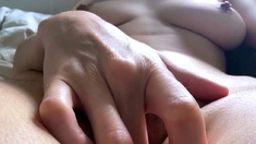 ASMR Wet Pussy Sounds - Teen with Big Tits Plays on Webcam