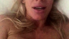 Big boobs milf masturbates with her dildo