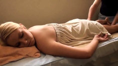 Asian Guy Massages And Fucks Seductive Blondie