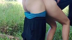 Step Sister Gives Outdoor Blowjob And Public Sex