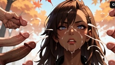 Sexy Slut Drools as Muscular Fister Pounds Her Hard -