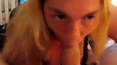 Stepmother Sucks Father-in-Law on Webcam
