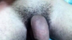 Big Dick Latin Man Masturbating His Fat Uncut Cock