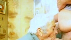 Grandpa Gets A Face Full Of Cock