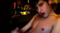 Young boy on webcam