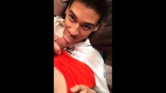 His First Cock In His Mouth