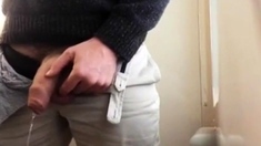 Thick Uncut Cock Pissing